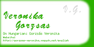 veronika gorzsas business card